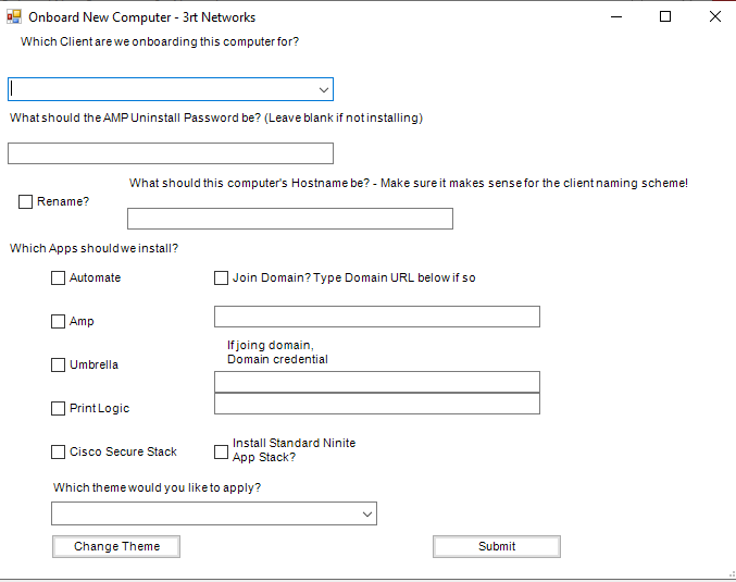 Computer Onboarding Script